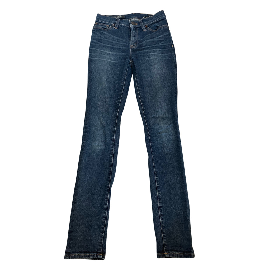 J Crew Women's Size 24 High Rise Skinny Jeans Dark Wash Cotton Stretch Classic